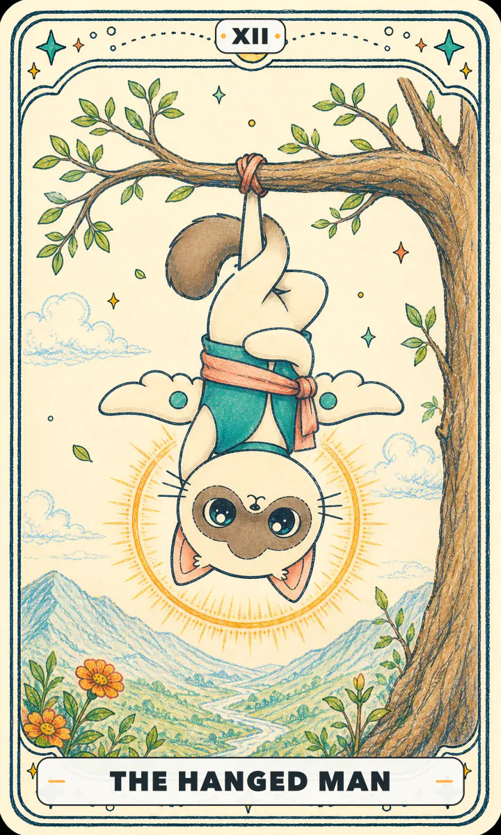 The Hanged Man Tarot card image